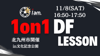 【11/8(土)16時50分-17時50分】1on1DF LESSON  in文化記念公園